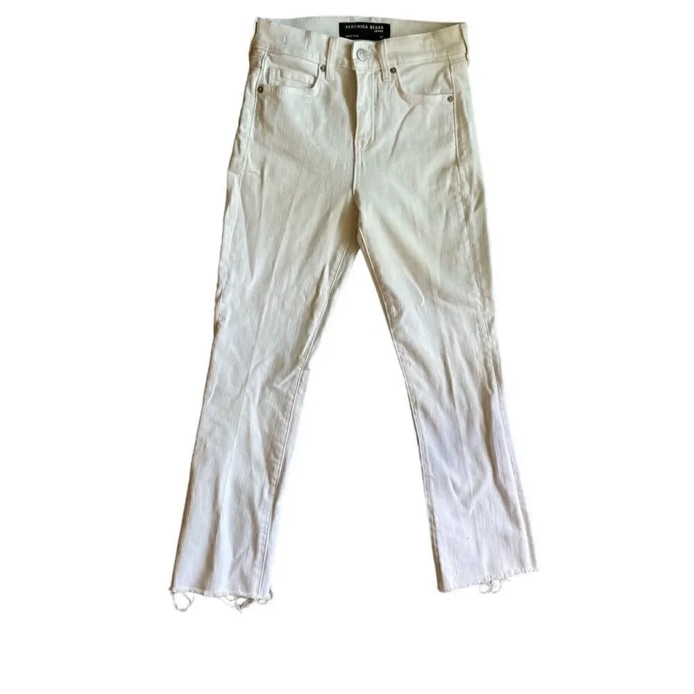 VERONICA BEARD CARLY KICK FLARE RAW HEM Size 25 NWOT